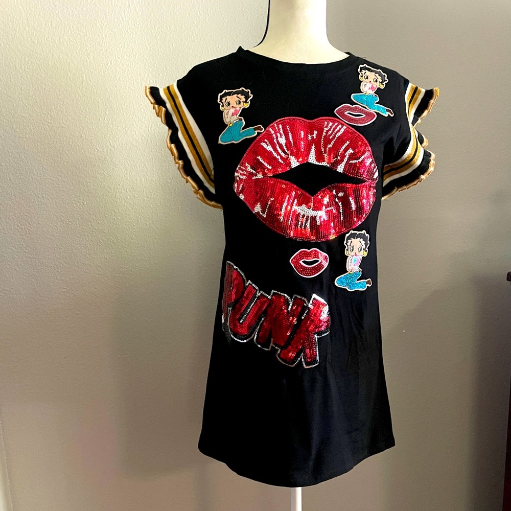 NWOT- Custom made Sequin Punk Dress